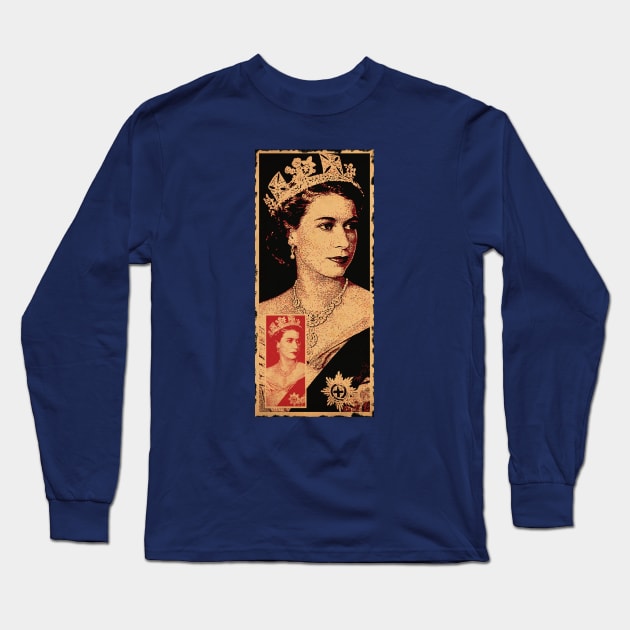 Queen Elizabeth Long Sleeve T-Shirt by CTShirts